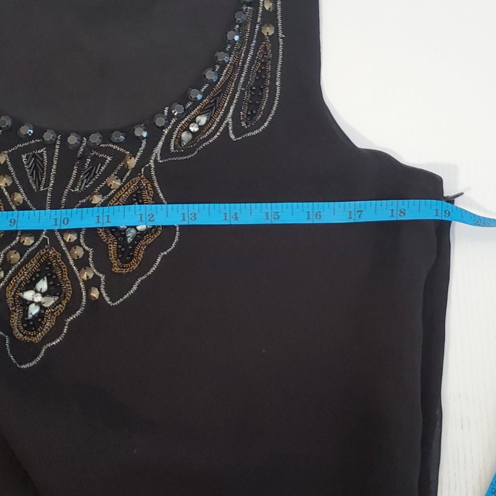 Forever 21 Beaded Ruffle Layer Flapper Style Mini Dress - Picture 9 of 10